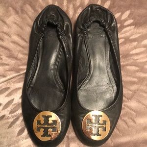Black Tory Burch Reva Flats